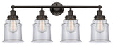 Canton 33" Bath Vanity Light, Oil Rubbed Bronze, Clear Shade