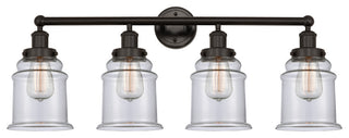 Canton 33" Bath Vanity Light, Oil Rubbed Bronze, Clear Shade