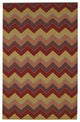 Capel Williamsburg Irish Stitch Berry Khaki 3618_570 Flat Woven Rugs - 8' X 11'