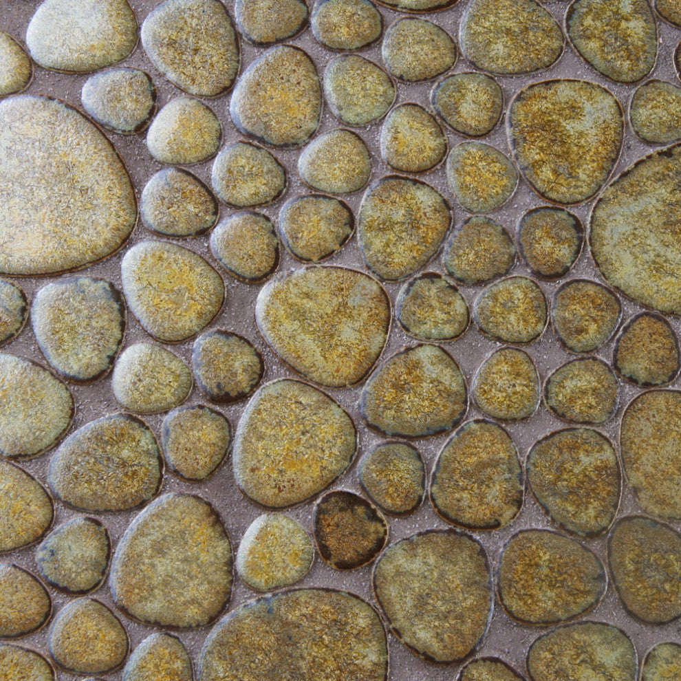 Pebble Brownstone Porcelain Floor and Wall Tile