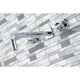 KS6021DFL Wall Mount Tub Faucet, Polished Chrome