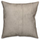 E Rustic Wreath Monogram Spun Poly Pillow, 18x18