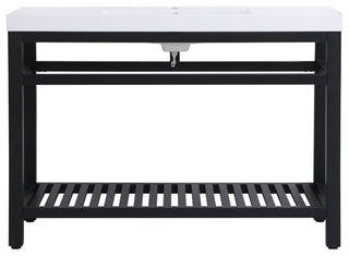 Home Living 22" Modern Black-Light Bathroom Vanity