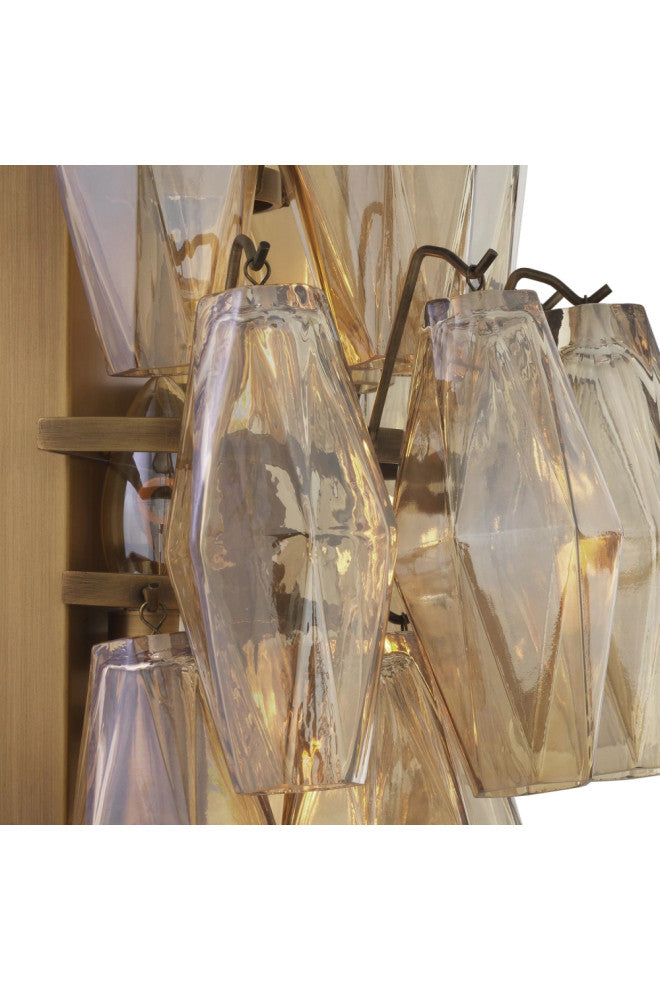 Diamond Amber Glass Wall Lamp | Eichholtz Benini