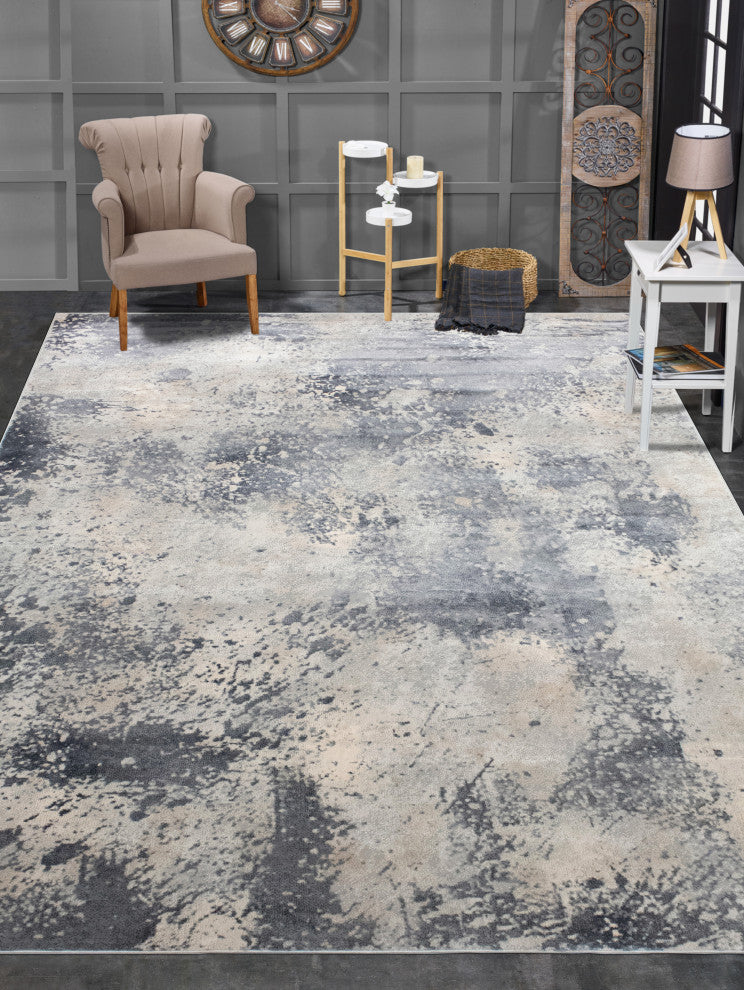 Noori Rug High-Low Isabelle Silver/Charcoal Rug