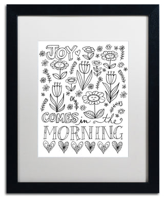 Elizabeth Caldwell 'Joy in the Morning' Art, Black Frame, White Mat, 16x20