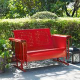 Bates Loveseat Glider, Red
