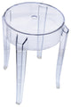 LeisureMod Averill Modern Plastic Dining Stool for Dining Room, Single