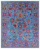 8' 2" X 10' 0" Handmade Wool & Silk Persian Rug - Q15787