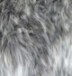 Wild Gray Wolf Gray White Handmade Luxury Pillow, 20"x36" King