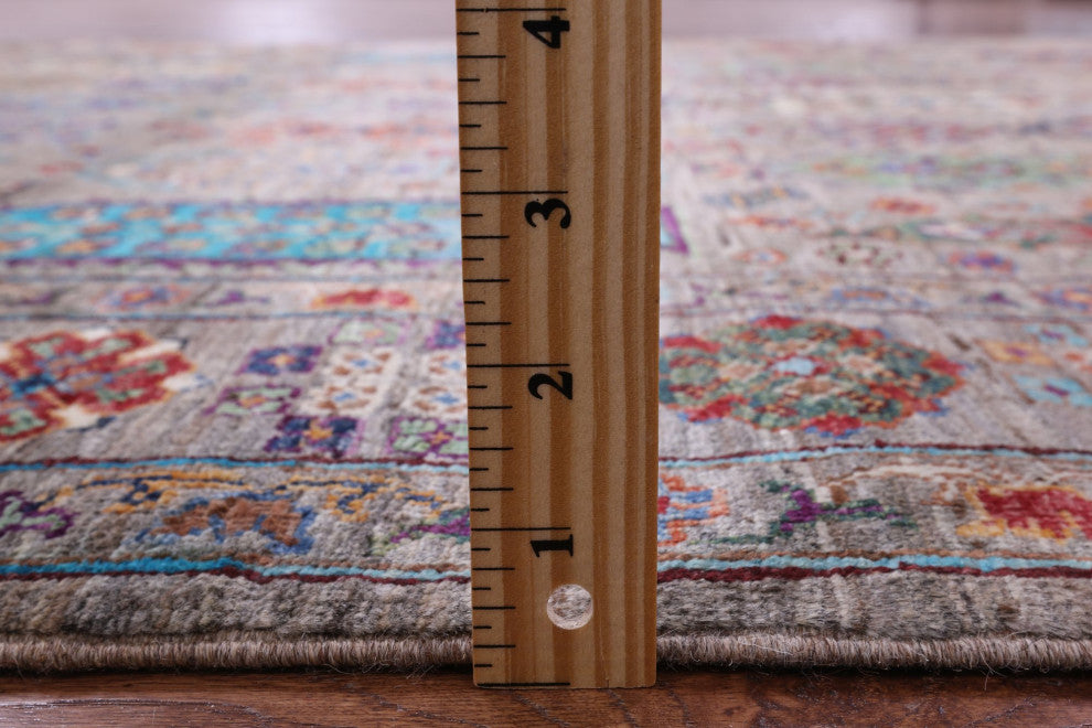 Handmade Fine Turkmen Ersari Wool Rug 5' 5" X 7' 8" - Q12351