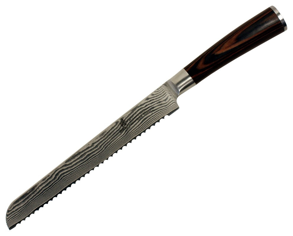 Zhen Japanese 67 Layers Damascus 9" Bread Knife