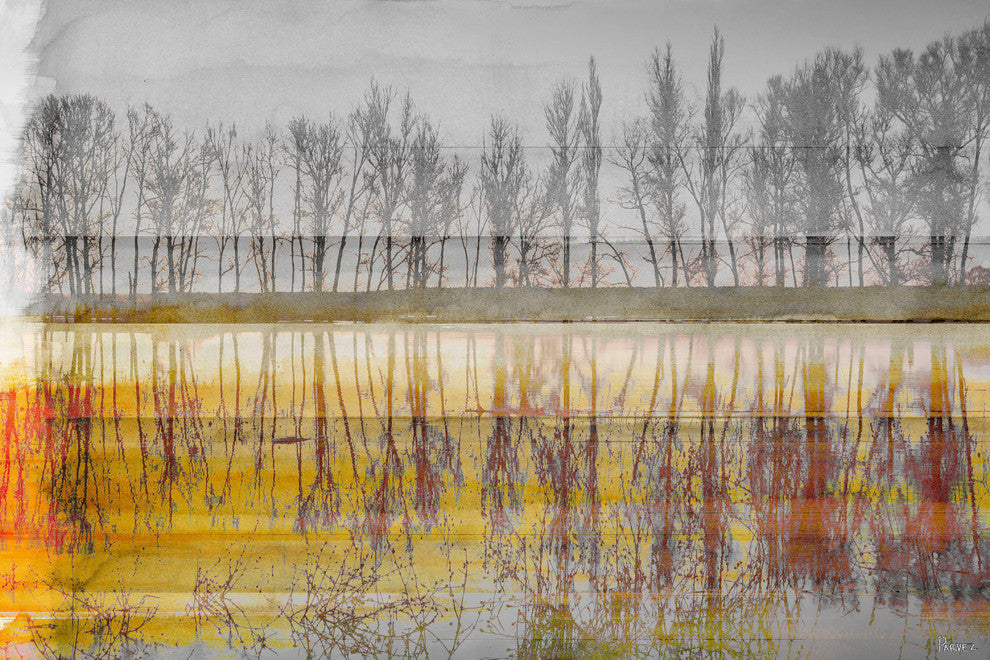 "Sunset Lake" Fine Art Canvas Print, 36"x24"