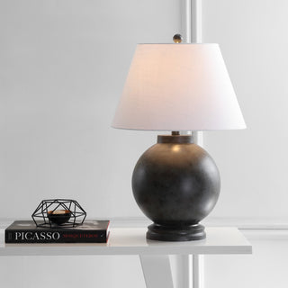 Sophie Resin LED Table Lamp, Dark Gray, 26"