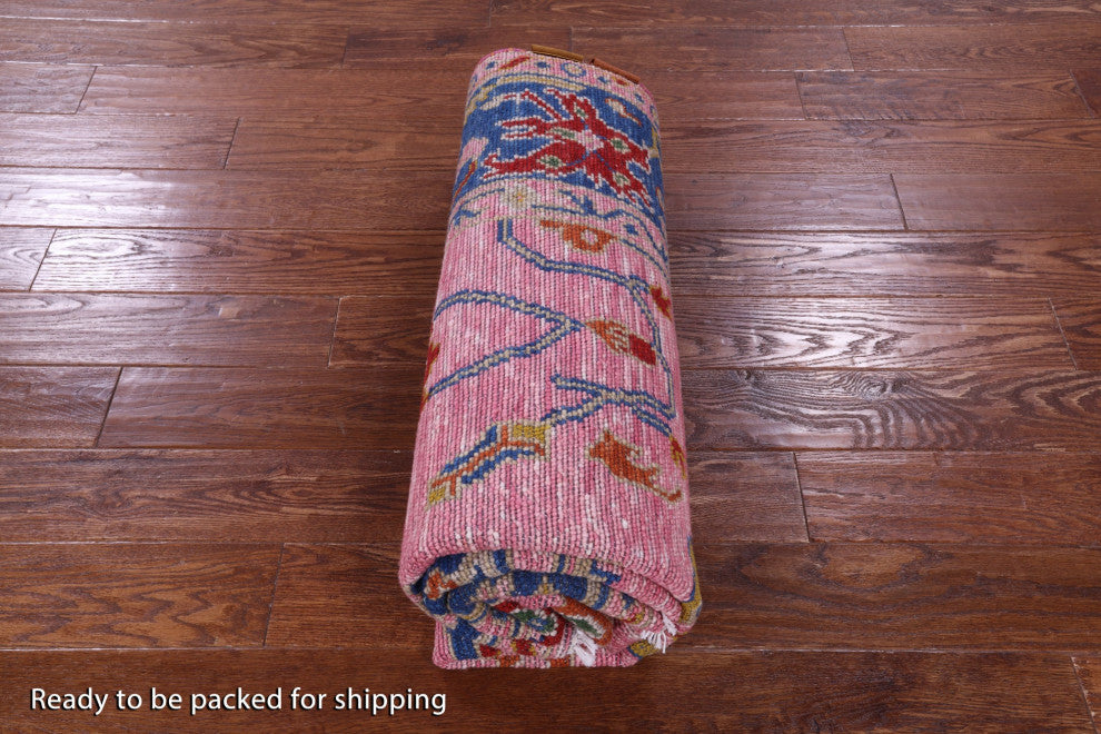 Hand Knotted Turkish Oushak Wool Rug 5' 1" X 8' 1" - Q15879