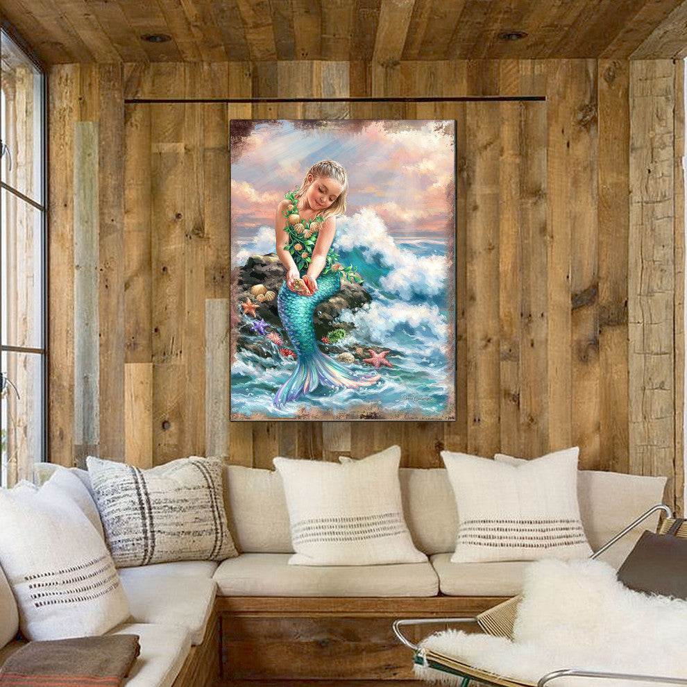 Princess of The Sea Wooden Block, 48 X 36