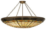 38 Wide Fleur-de-Lite Semi-Flushmount