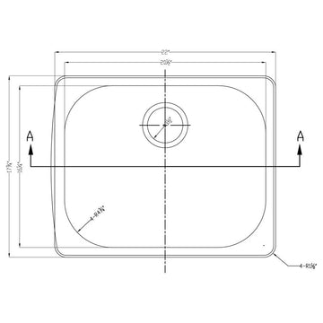 Dawn Top Mount Single Bowl Bar Sink