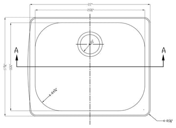 Dawn Top Mount Single Bowl Bar Sink