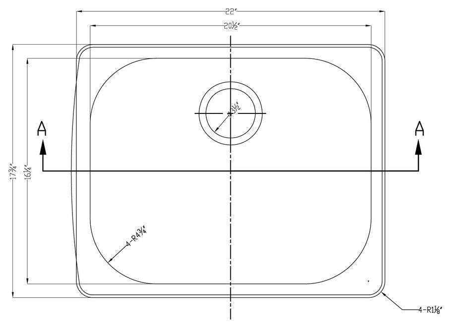 Dawn Top Mount Single Bowl Bar Sink