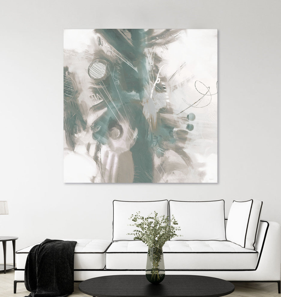 Down the River Abstract II - 72 x 72 by Dan Meneely