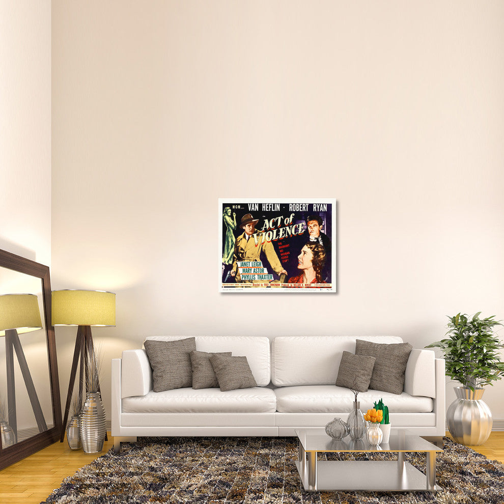 "Act of Violence" Stretched Canvas Giclee by Hollywood Photo Archive, 40x32"
