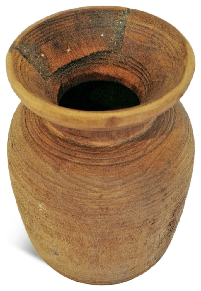 Consigned Old India Wood Pot 21