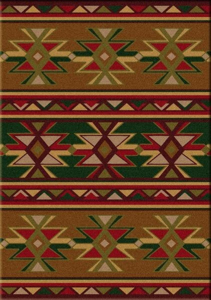 Dakota Star Rug, Green, 5'x8', Rectangle