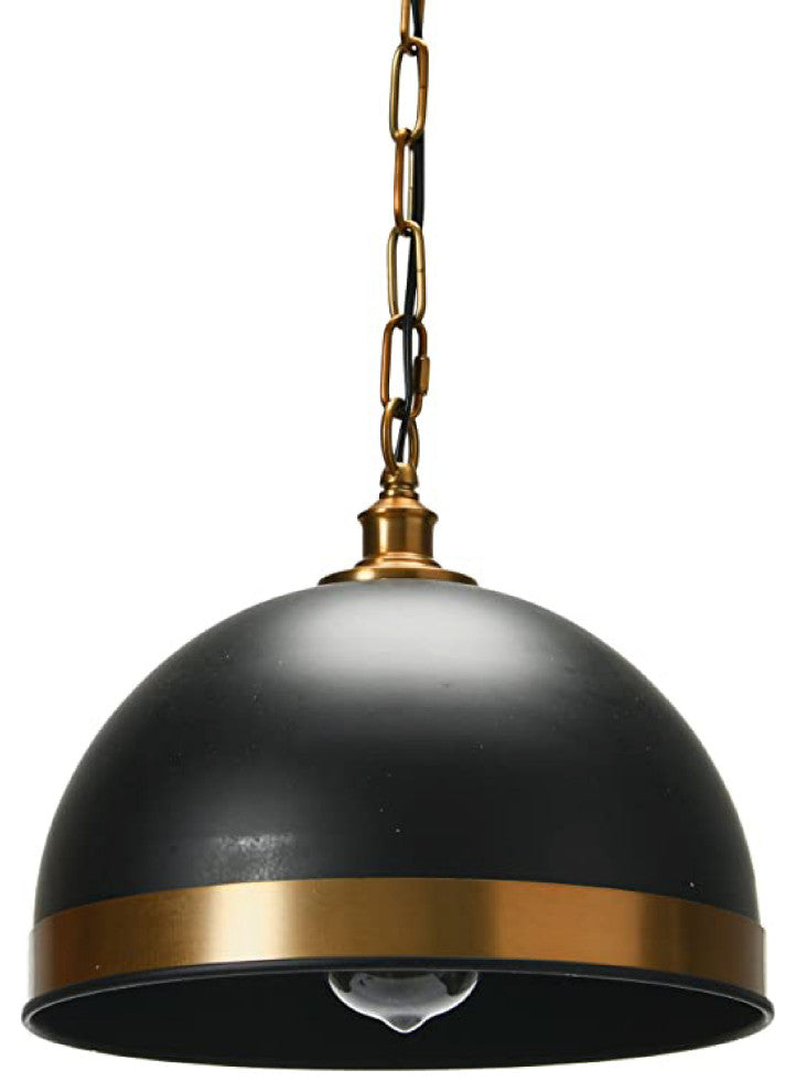 Metal vintage inspired pendant light Black and Bronze Retro pendant Lamp