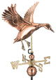 Landing Duck Weathervane, Polished Copper