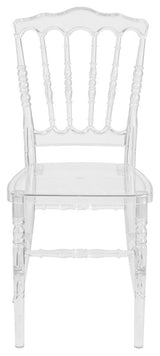 Flash Elegance Crystal Ice Napoleon Stacking Chair