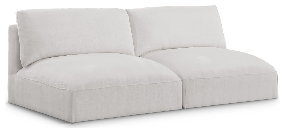 Ease Fabric Upholstered Modular Sofa, Cream