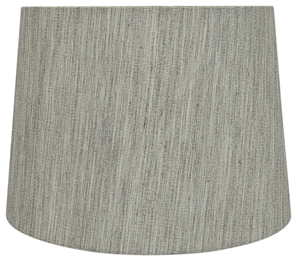 Aspen Creative 32951 Hardback Empire Spider Lamp Shade in Light Grey 12"x14"x10"