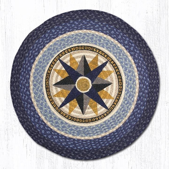 Earth Rugs RP-350 Compass Round Patch 27" x 27"
