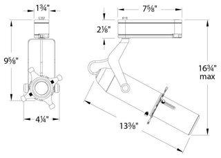 WAC LED009 Framing Projector 3500K Adjust, White for H Track