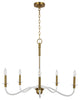 Hanover Medium Chandelier, Burnished Brass