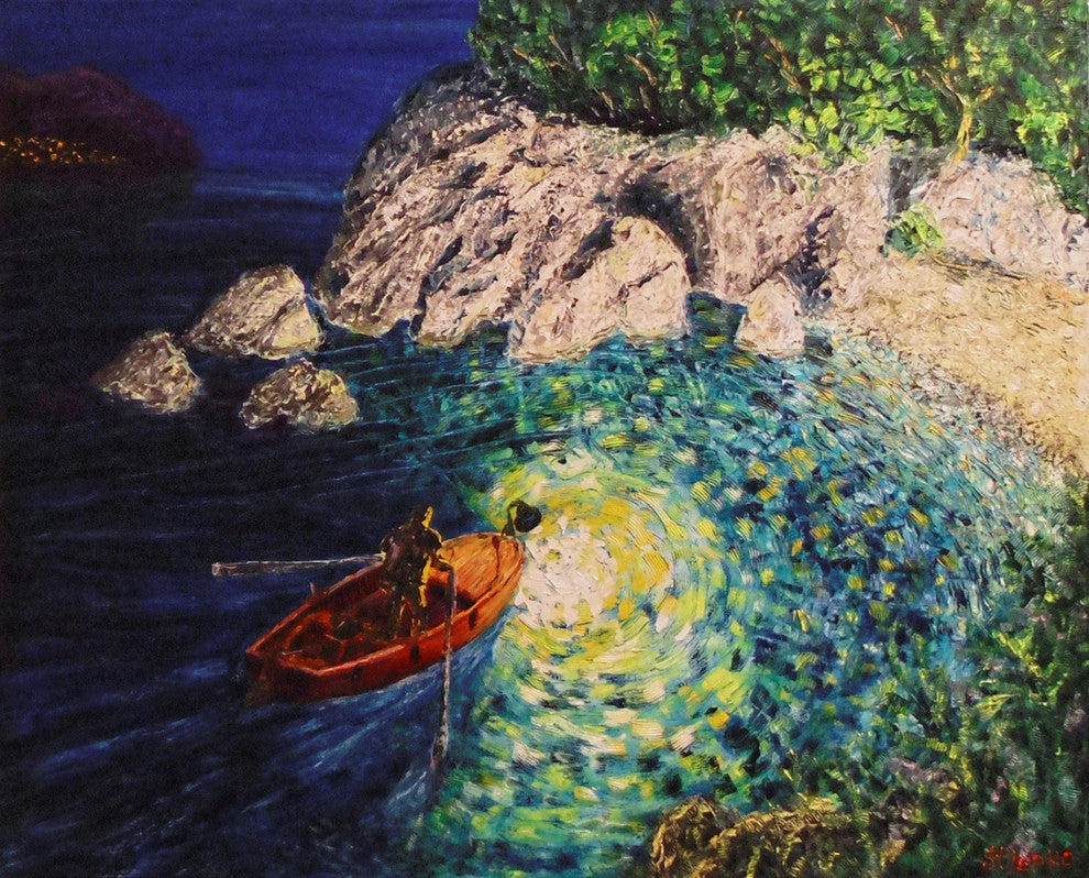 Stjepko Mamic "Cove" Oil Painting