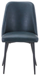 Maddox Mid-Century Modern Faux Leather Upholstered Dining Chair, Set of 2