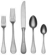 Vintage Flatware 5-Piece Set, Pewter