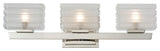 Victoria 23x7" 3 Light Wall Light, Polished Nickel