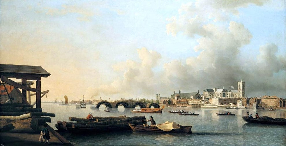 Samuel Scott The Building of Westminster Bridge Wall Decal