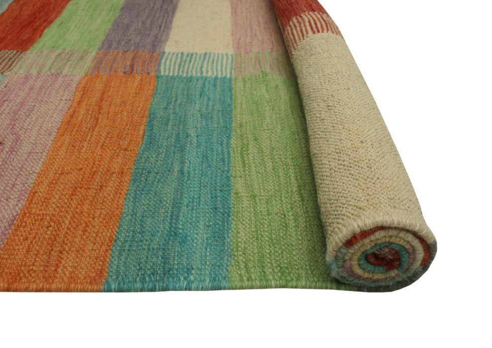 Winchester Kilim Lynnette Red/Orange Rug, 3'10x5'9