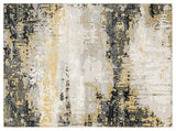 Oriental Weavers Caravan Gray and Gold 9'10"x12'10" Indoor Rug