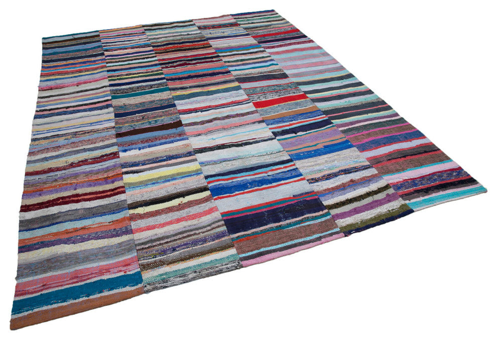 Rug N Carpet - Handmade Anatolian 8' 2'' x 10' 1'' Unique Patchwork Kilim Rug