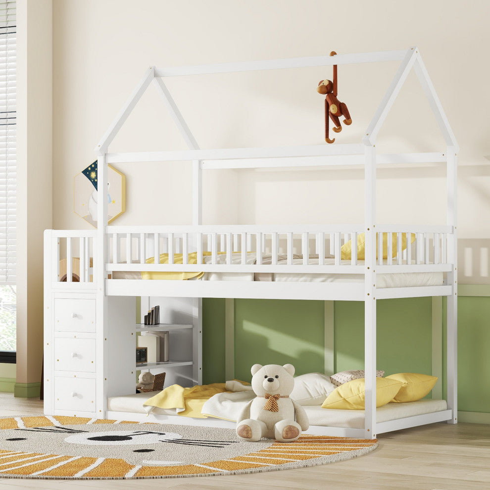 Gewnee TWIN/TWIN HOUSE BUNK BED