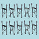 Shutter Dog Black Iron Pair Rat Tail for Masonry |