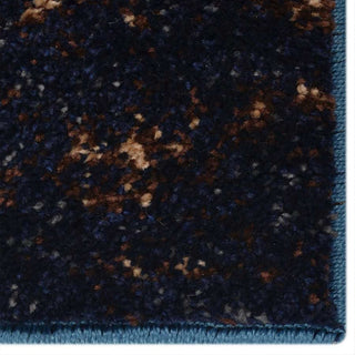 MACHINE MADE HEATSET POLYPROPYLENE AREA RUGS -Blue Color,Abstract Design, [Rectangle] 4'4''x6'4''