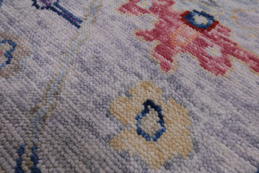 10' 5" X 13' 11" Turkish Oushak Hand Knotted Wool Rug - Q16092