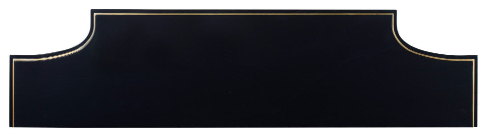 Detail of top decorative trim on white background