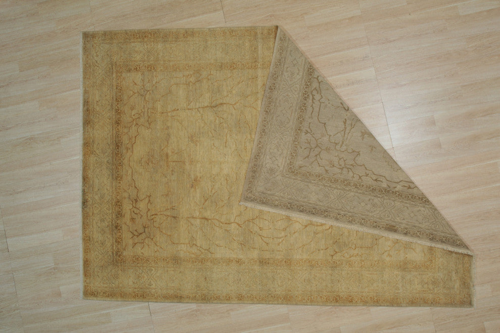 Ivory Traditional Oriental Peshwar Area Rug